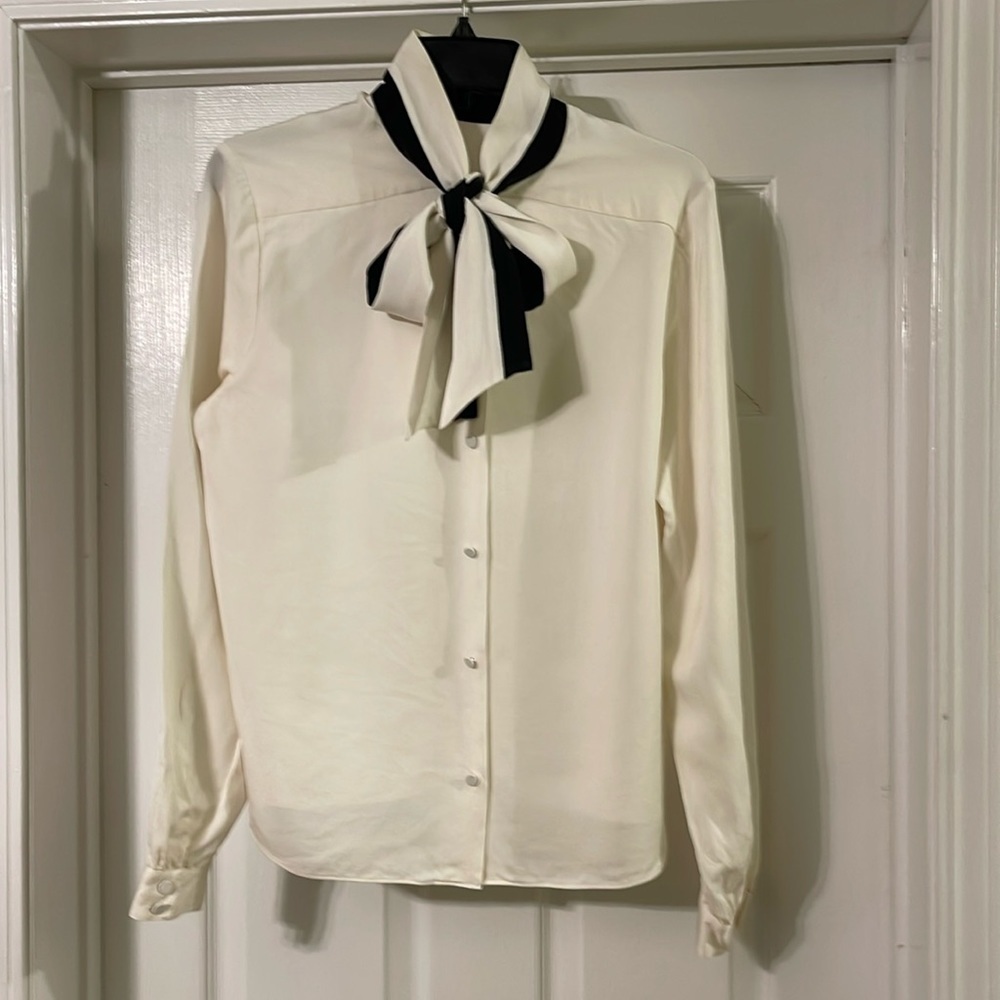 Frame 100% Silk Blouse Size L